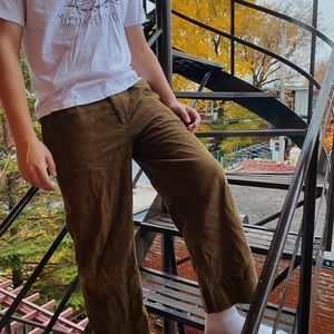 unisex corduroy marron pants